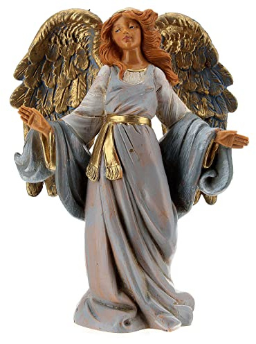 Holyart Engel mit offenen Armen für 12 cm Krippe von Fontanini
