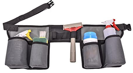 Virtcooy Adjustable Cleaning Bottle Holster Belt | Tool Storage Belt for Housekeeping Cleaning Caddy,Cleaning Supplies Waist Apron,Tool Belt with 4 Pockets,House Cleaning Supplies, WV85TRPR8WF5QDEPC