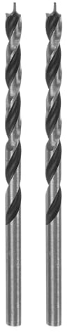 QUARKZMAN 2 Stück Holzbohrer 3,2 mm (8/64) Durchmesser Gerader Rund Schaft Bohrer Metrisch Brad Point 1,7 Bohrtiefe Spiral Twist Bohrer für Schreiner Holzarbeiten Kunststoff Gummi