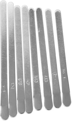 8-tasten Kalimba 1 Satz Metall Selbstgemacht Reparatur Ersatz | Tasten und Steg, Selbstmontage für Bastler, Silbernes Metall, Zubehör für Instrumentenreparatur