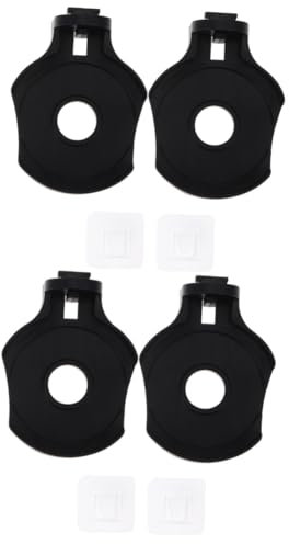 IMIKEYA 4juegos Soporte para Dosificador De Jabón Automático Instalación Fácil Sin Perforaciones para Cocinas y Baños Diseño Negro Moderno