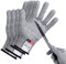 flintronic 2 Pairs Cut Resistant Gloves, M and L for Adults - Level 5 Protection, Food Grade Work Cut Proof Gloves, Cutting Gloves, Wood Whittling Gloves, Knife Protection Glove EN 388 Certified