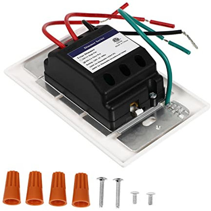 Hemobllo LED Dimmer Wandmontage 600w Max Dimmbar für LED Glühlampen Stufenloser Schieberegler Praktische Bedienung Wandschalter für Haushalt Heimwerker