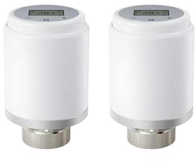 Peowuieu Tuya termostato WiFi intelligente, regolatore di temperatura termostatico attuatore valvola riscaldatore TRV per Alexa, durevole
