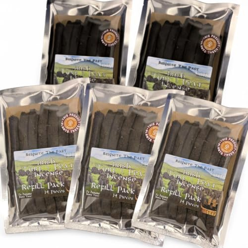 Irish Turf/Peat Incense Refill x5 Pack - 35+ Hours of The Smell of Irish History