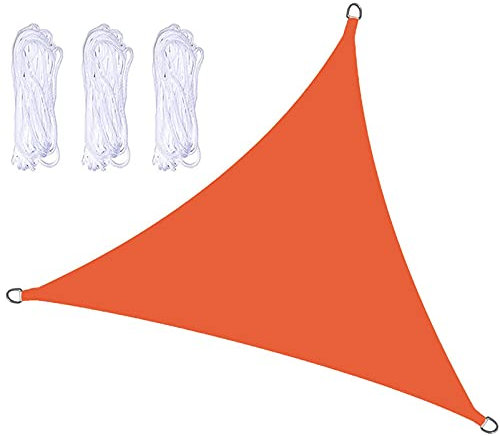 Tenda parasole impermeabile per esterni, 5 x 5 x 5 m, blocco UV, triangolare, vela ombreggiante per patio esterno