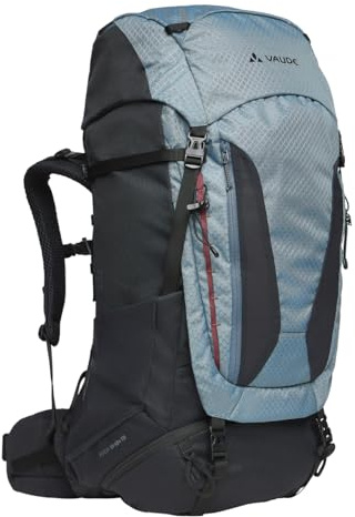 VAUDE Avox 60+10 Trekkingrucksack – Heron | Trekkingrucksack für Damen – 70L – mit Tergolight-Tragesystem – Wanderrucksack mit Frontöffnung – Regenhülle inklusive