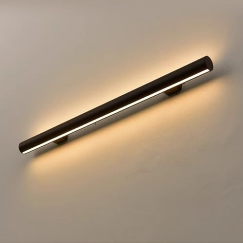 Equipado con barandillas de Aluminio con LED y pasamanos de Seguridad instalados, Apto para escaleras Interiores.,Negro,150x4.8cm