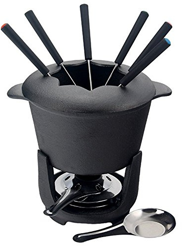 García de pou Service À Fondue 16,8X17,5 Cm Noir Fer - 1 unités