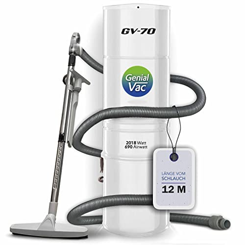 Zentralstaubsauger Genialvac 70 mit Schlauchset (Set mit 12m Schlauch)