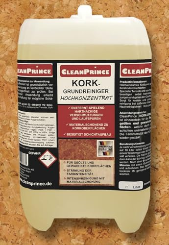 Kork Grundreiniger Hochkonzentrat 10 Liter | Korkbodenreiniger für geölte und gewachste Korkböden