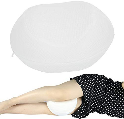 HERCHR Comfort Kniekissen, Beinschaumunterstützung Weiches Kissen Kniekissen zum Schlafen Memory Foam Kissen für Seitenschläfer bietet Halt(Weiß)