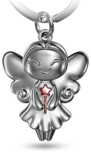 FABACH Wunschfee Schlüsselanhänger Fairy - Gute Wünsche Schutzengel Schlüsselanhänger - Schutzengel Glücksbringer Engel Anhänger Fee - Viel Erfolg Geschenk Viel Glück
