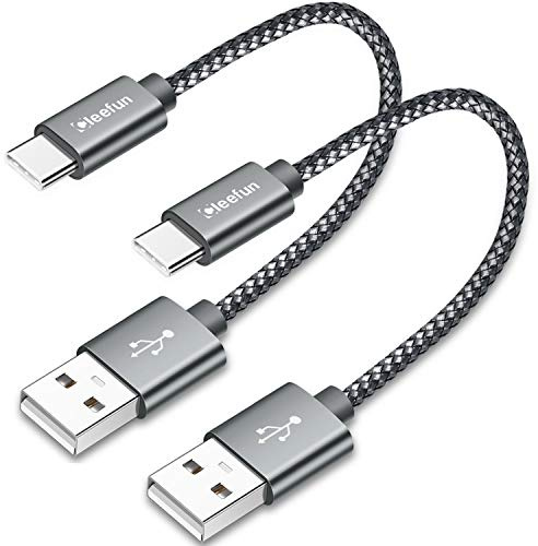 CLEEFUN USB C Kabel Kurz 30 cm 2 Stück, 3A Schnell Ladekabel USB C | für iPhone 17/16e 16 Pro/15 Plus Pro Max, Galaxy S25 S24 S23 S22 fe, A16 A15 A14 A13 A12, A55 A54 A53 usw