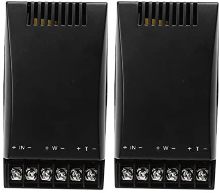 aqxreight Auto-Lautsprecher-Frequenzweiche, 2-Wege-100-W-Ausgang, 12 V, ABS-Schale, Universell, Schwarz, 2 Stück