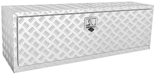 VEVOR Unterboden-Lkw-Box, 1219 x 430 x 460 mm Pickup-Aufbewahrungsbox, Aluminium-Werkzeugkasten mit Schloss & Schlüsseln, Wasserdichte Anhänger-Werkzeugkiste für Lkw, Transporter, Anhänger usw.