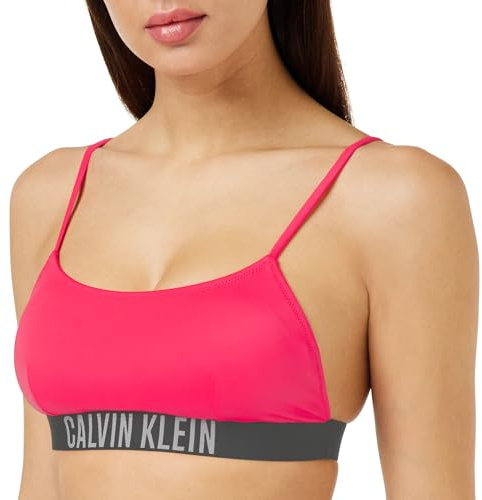 Calvin Klein Top Bikini Bralette Donna senza Ferretto, Rosso (Signal Red), S