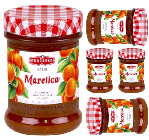 Podravka marmellata di albicocche 360 grammi di vetro x 5 pezzi