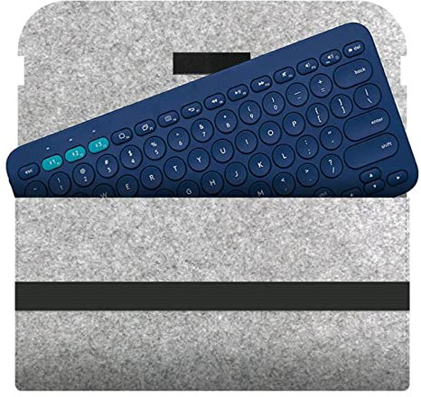 Bydezcon Keyboard Storage Bag For K380 Keyboard Keypad Waterproof Dustproof Soft Wool Felt Sleeve Case For K380 K480 Laptop Keyboard Covers Keyboard Cover
