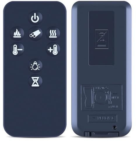 TCNOUMT Replacement for Dimplex fire remote control SP16 E led Electric fire Replace Remote Control SP16UK-E, 8 Buttons