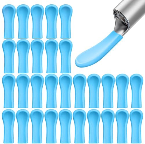 Auiremrti 30 Pezzi Punte di Ricambio per rimuovi cerume-Punte sostituibili per pulitori Auricolari, tamponi Auricolari, otoscopio con Luce, Cucchiaio Auricolare, Sicuro e igienico