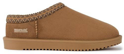 Regatta Womens Risley Mule Waterproof Lifestyle Shoes, Slip On with Foam Insock - Perfect for Outdoors, Casual Wear Brown