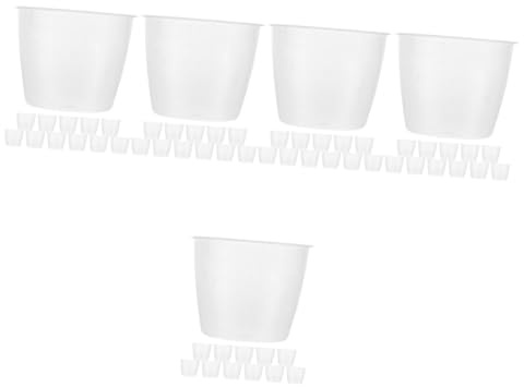 PRETYZOOM 60 Pièces Tasse à Mesurer pour Cuiseur à Riz Mesurette à Riz Tasse à Mesurer Graduée Tasse à Mesurer Liquide Gobelet De Contrôle des Portions Cuillère à Café Transparent PP