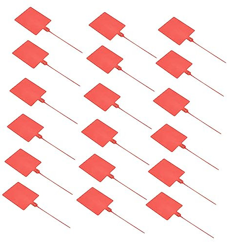 CAXUSD 100piezas De Plástico Cables Etiquetas Organizadores Flexibles Para Interiores Fácil Manejo