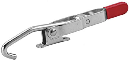 Toggle Clamp J Hook Type Strong Force Quick Clamping Stainless Steel Proof Pull Action Clamp with Adjustable Pull Hook Portable Handle Toggle Clamp