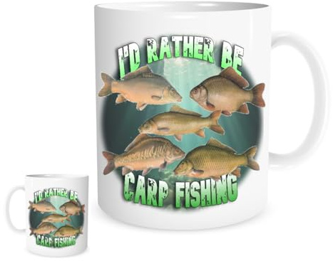 I'd Rather Be Carp Fishing 11oz Mug for Tea or Coffee