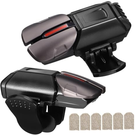 SOIMISS Gatillos Gamer para Móvil Activadores Estables y Almohadillas Antideslizantes, Controlador de Juegos para Smartphone Material PC y Soporte para Móvil
