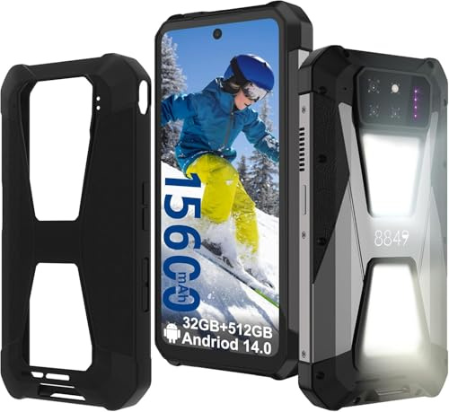 8849 Tank 3S Unihertz Rugged Smartphone with Projector 5G 32GB RAM 512GB ROM Dimension 8200 64MP Night Vision Dual Sim