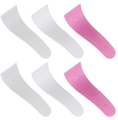 6 Pcs Hair Wax Cleansing Spatulas Hair Removal Cream Applicator Body Waxing Applicator Sticks Plastic Makeup Spatulas Small Skincare Spatula Facial Mask Scraper Tool for Home Salon