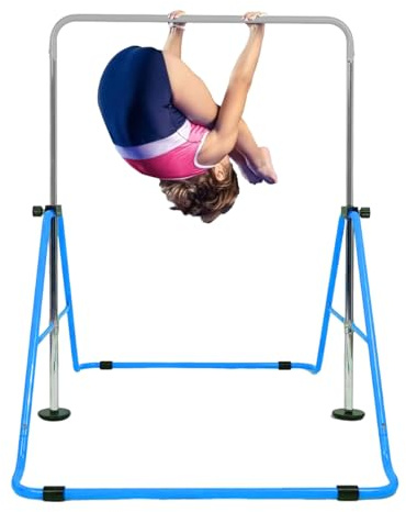 Barre de gymnastique pour – Barre horizontale réglable en hauteur – Accessoires de gym antidérapants pour intérieur et extérieur – Studio de ballet pour jeunes, adolescents, , filles