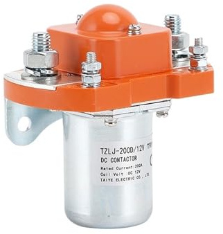 YPEZASDLW Contacteur CC TZLJ-200D 12 V 24 V 48 V 72 V for véhicule électrique, Chariot élévateur, Batterie, Voiture, Tracteur, Moteur de treuil, 1 NO, Ouverture Normale ZJ 200D(24v)