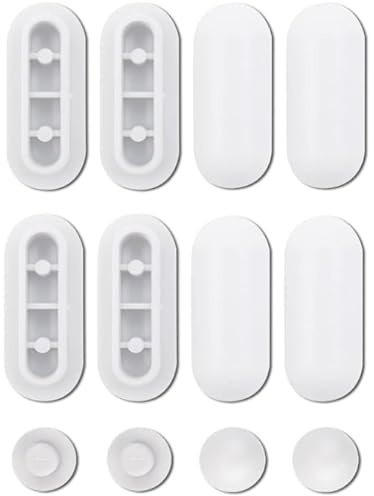 Tampon Abattant WC, 12 Pièces Patin Abattant WC, Tampon Universel pour Siège Toilette, pour Maison L'hôtel L'hôpital L'ensemble, Compatible avec Tous Modèles Standard (Blanc)