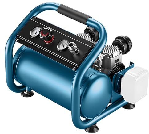 Compresor de aire comprimido con batería, para batería Makita de 18 V (sin pilas), compresor pequeño, presión de trabajo de 7,5 bar, capacidad de botella de gas de 9 l, presión de aire ajustable