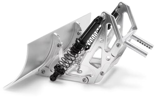 Compatible con Axial para SCX10 II 90046 90047 90028 90027 para TRX-4 1/10 RC Crawler Piezas Upgrade Pala Metálica Quitanieves RC Coches Piezas