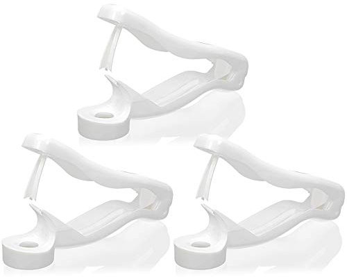 com-four® 3 Kirschentkerner, Kirschkernentferner, Kirschentsteiner, Farbe: Weiß (03 Stück - Entkerner V3)