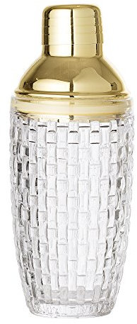 Bloomingville Cocktail Shaker, klar goldfarben, Glas