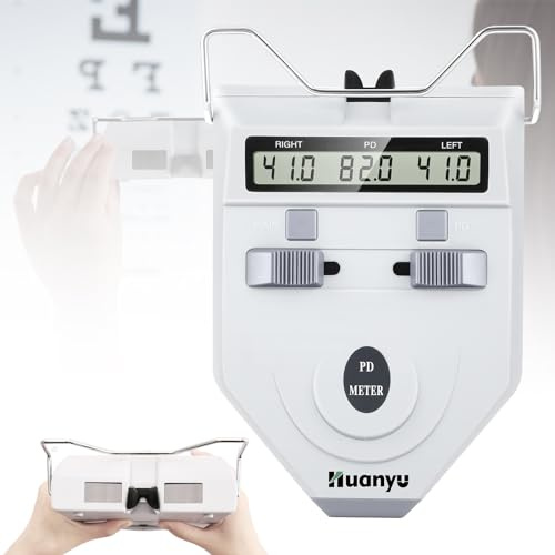 Huanyu Optische Digital PD-Messgerät Pupillenmessgerät, 45-82mm(LY-9A) | Genauigkeit 0,1-0,5mm, mit LCD Display, Pupillaren-Entfernungsmesser Pupillenmessung ptometrie für Schule Optical Tool