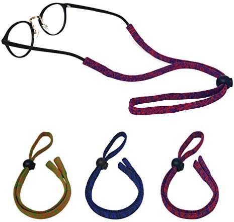 LUFF Anti-Skid Brille Kette | Brillenband | Retainer, verstellbare Sportbrille, weicher, hautfreundlicher Nylon-Fixiergurt (women)