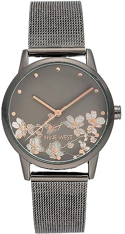 Nine West Women's Mesh Bracelet Watch Silver