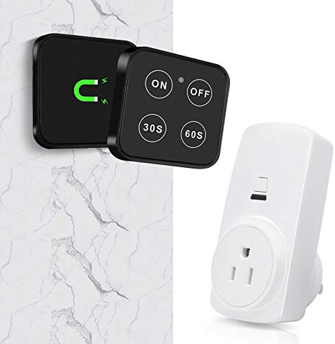 Garbage Disposal Wireless Switch Kit with 30s 60s Portable Timer Remote