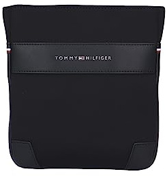 Tommy Hilfiger Herren Umhängetasche TH Urban Nylon Mini Crossover Klein, Schwarz (Black), Einheitsgröße