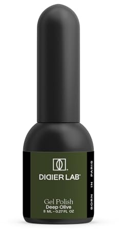 DIDIER LAB Premium Gel Nagellack Studios Deep Olive – TPO-frei UV LED Gel Polish – Langanhaltender Hochglanz – Intensive Pigmentierung & einfache Anwendung – Splitterfestes Soak-Off Farbgel – 8ml