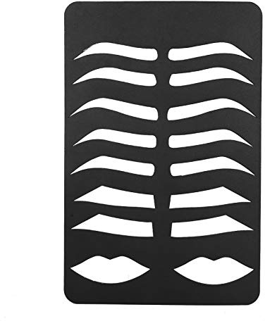 Stencil per Sopracciglia per Uomo, ANGGREK Stencil per Labbra Stencil per Sopracciglia a Forma di Labbra Modello Kit a Forma di Sopracciglia Alla Moda Shaper per Trucco