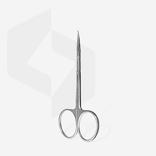 Staleks Expert 51 Ciseaux à Cuticules Professionnels avec Crochet pour Manucure Précise et Finition Parfaite