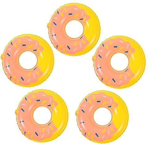 SAFIGLE Kleiner Schwimmring Donut 10 Stück Miniatur Hausdeko Puppenhaus Zubehör Kleine Schwimmringe Party Dekoration Requisite für Geburtstag Foto Partydeko