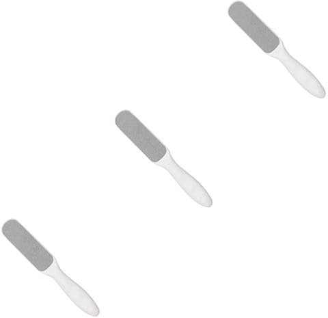 FRCOLOR 3stücke Stainless Steel Fuß Hornhautentferner Dual Sided Pediküre Feile Für Sanfte Entfernung Abgestorbener Haut Ergonomischer Griff Für Fußpflege
